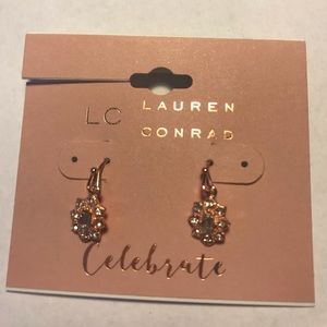 Rose Gold LC Lauren Conrad drop earrings